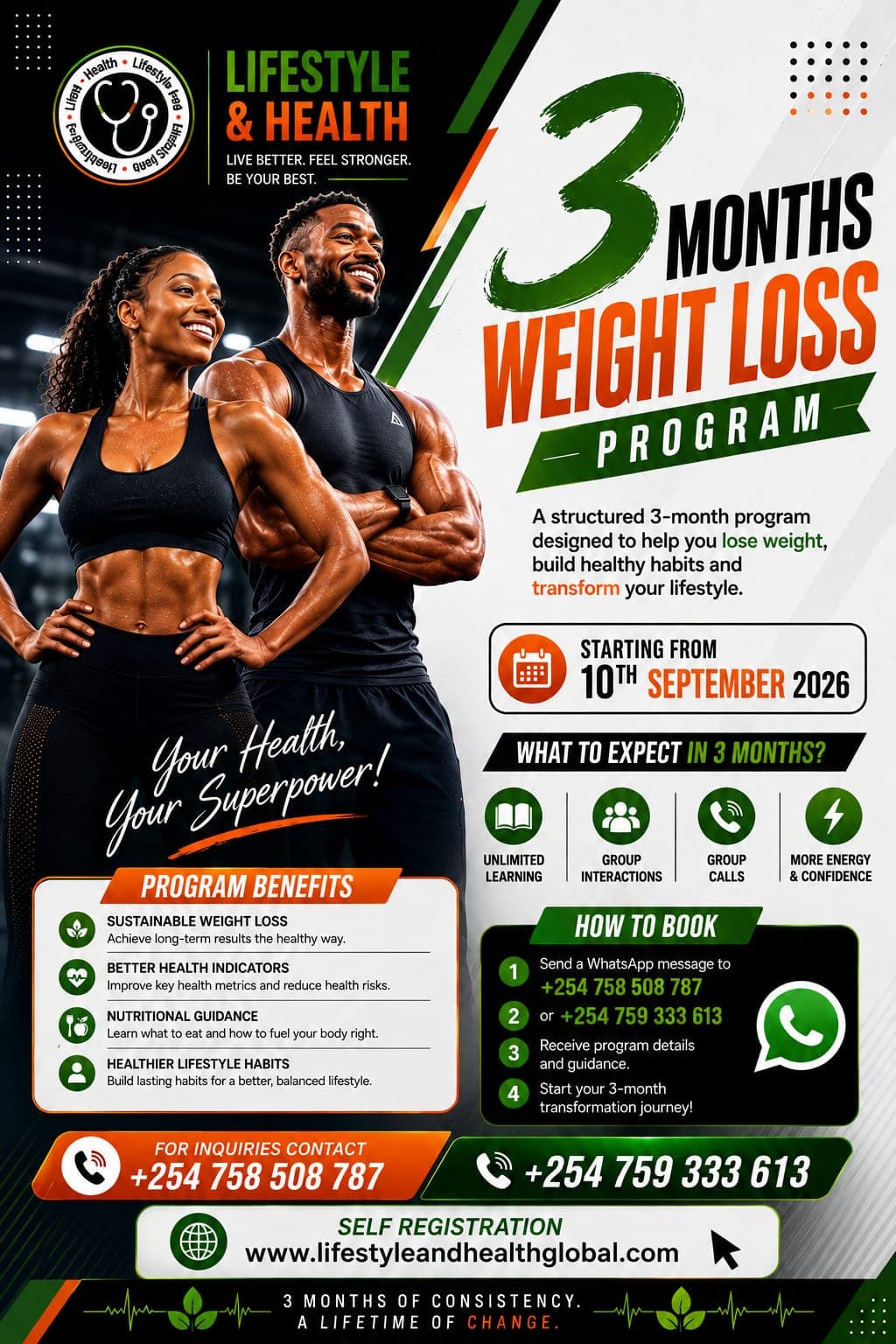SEPTEMBER WEIGHTLOSS PROGRAM