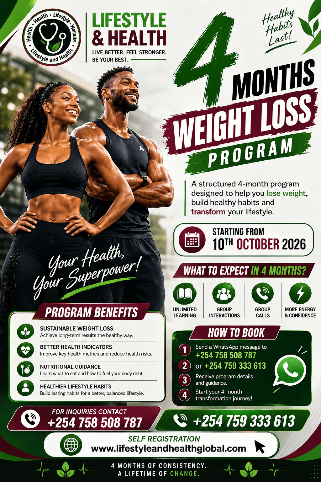 OCTOBER HOLISTIC WEIGHTLOSS PROGRAM